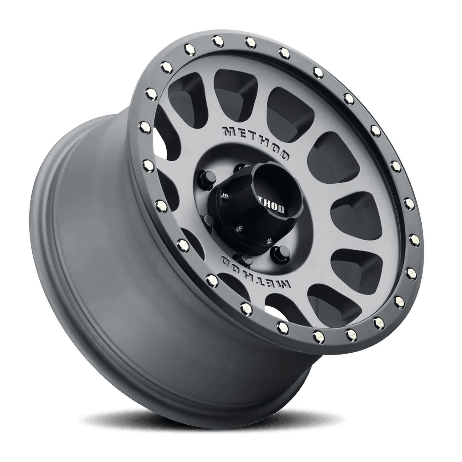 Method Race Wheels Aluminum Wheels 17x8.5 NV MR305 Bolt Pattern 5 On 127 Offset 0 Lip Size 1.3 Titanium TT Matte Black Lip Method