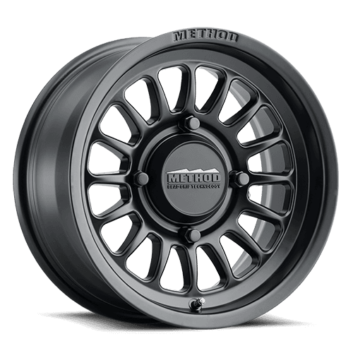 Aluminum Wheels 15x7 MR411 Bead Grip UTV Bolt Pattern 4 On 136 Offset 13 Lip Size 1.85 Matte Black MB Method product image