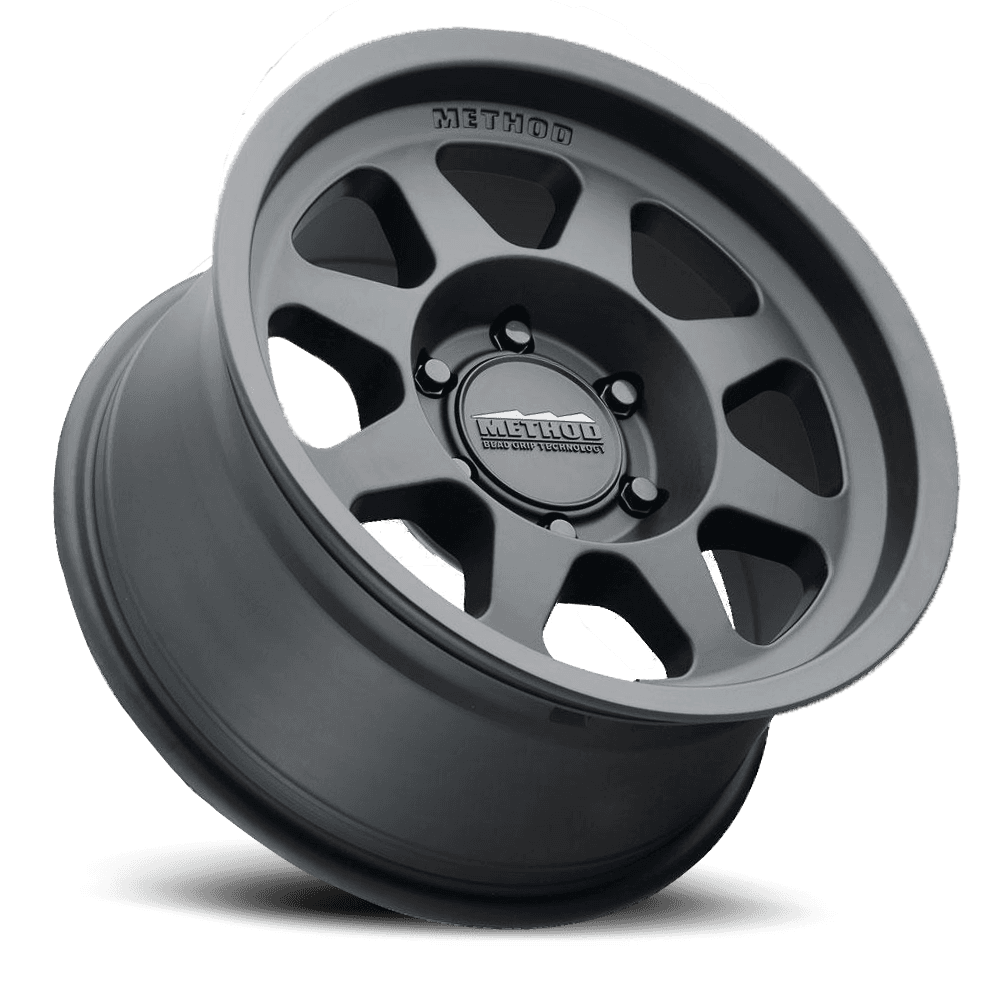 Method Race Wheels Aluminum Wheels 17x9 Bead Grip MR701 Bolt Pattern 5 On 139.7 Offset -12 Lip Size 1.97 Matte Black MB Method