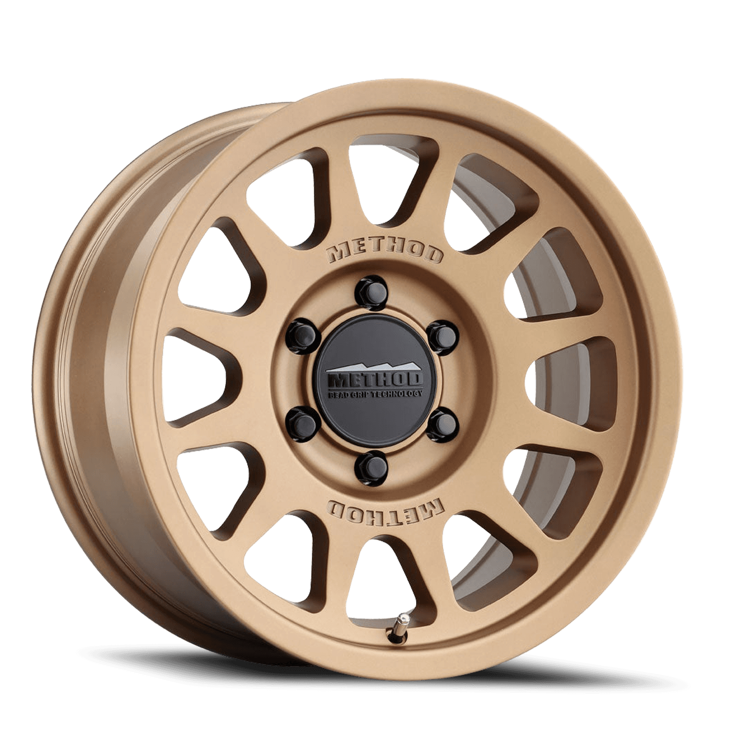 Aluminum Wheels 17x7.5 Bead Grip MR703 Bolt Pattern 6 On 130 Offset 50 Lip Size 0.87 Method Bronze BRZ Method product image