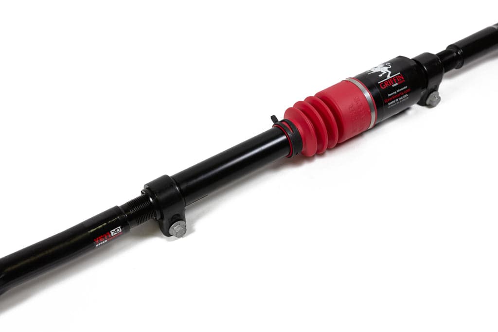 Steer Smarts Jeep Drag Link No Drill Top Mount w/ Griffin XD Red Bellow Yeti XD For 18-24 Wrangler/Gladiator Steer Smarts