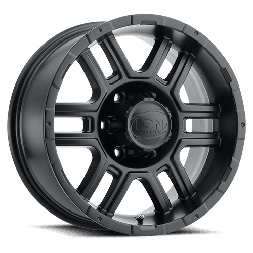 Cast Aluminum Wheels 179 MB 18x9 Matte Black 6 On 139.7 Bolt Pattern 12 Offset ION Wheels product image