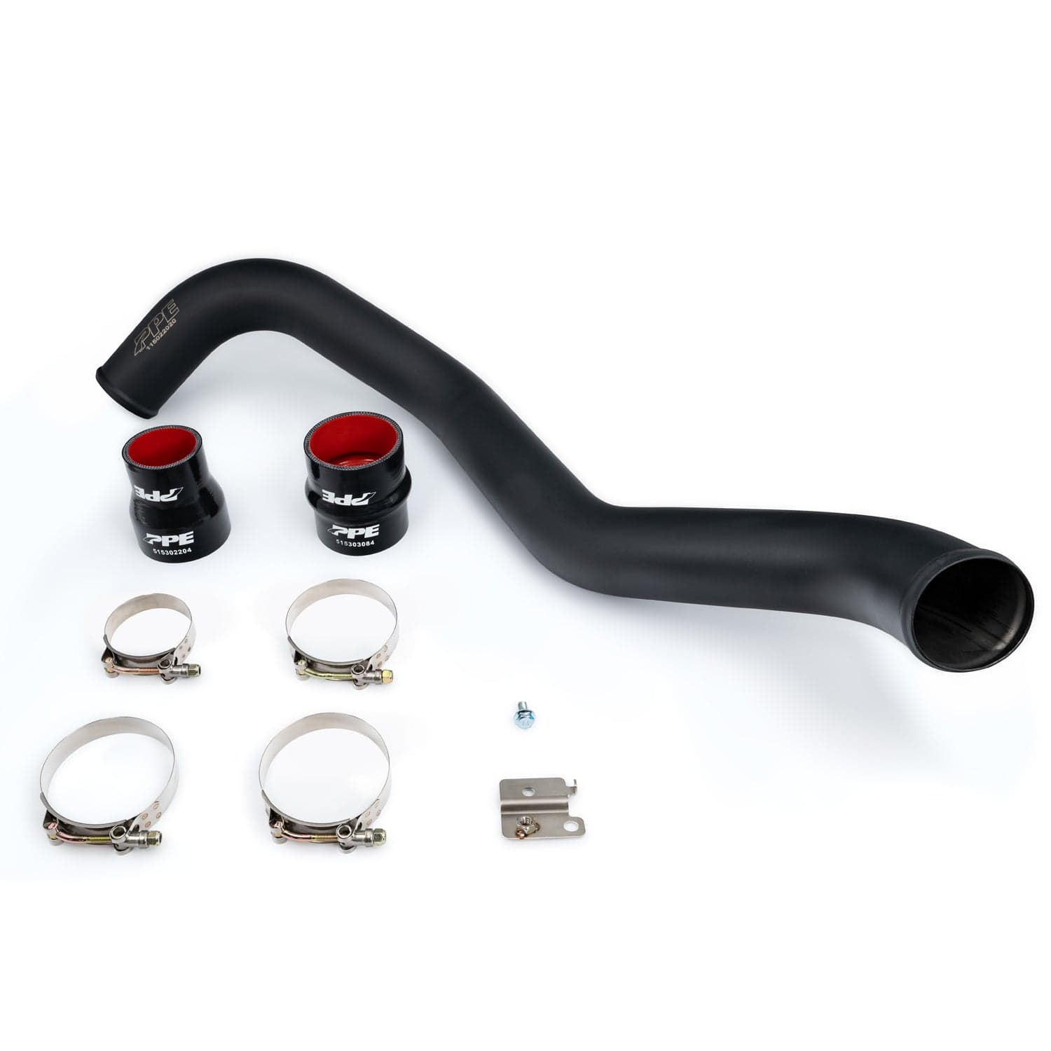 2004-2010 GM 6.6L Duramax Hot Side Intercooler Charge Pipe 3.0 Inch Stainless Steel Black PPE Diesel product image