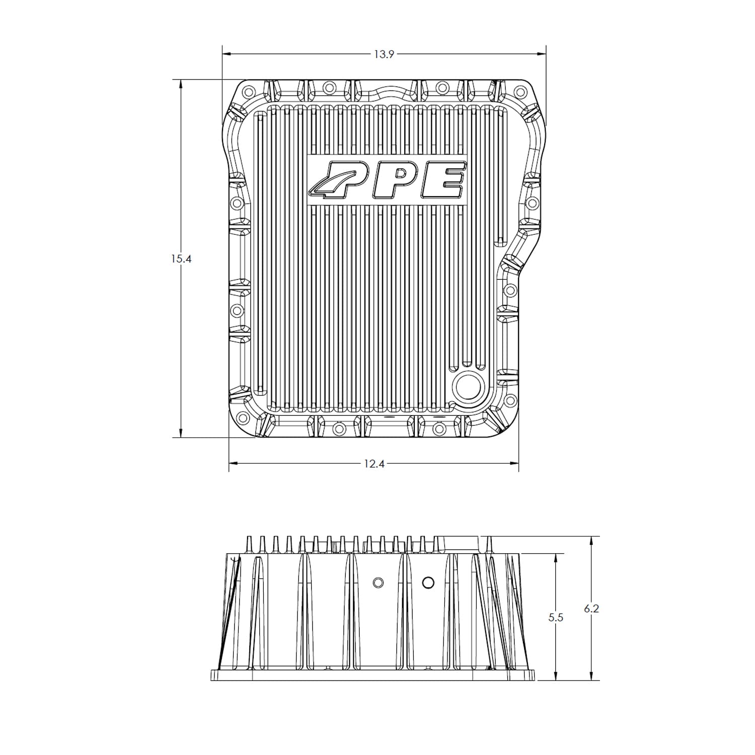 PPE Deep Transmission Pan GM Allison 1000 And 2000 Series Raw PPE Diesel product image