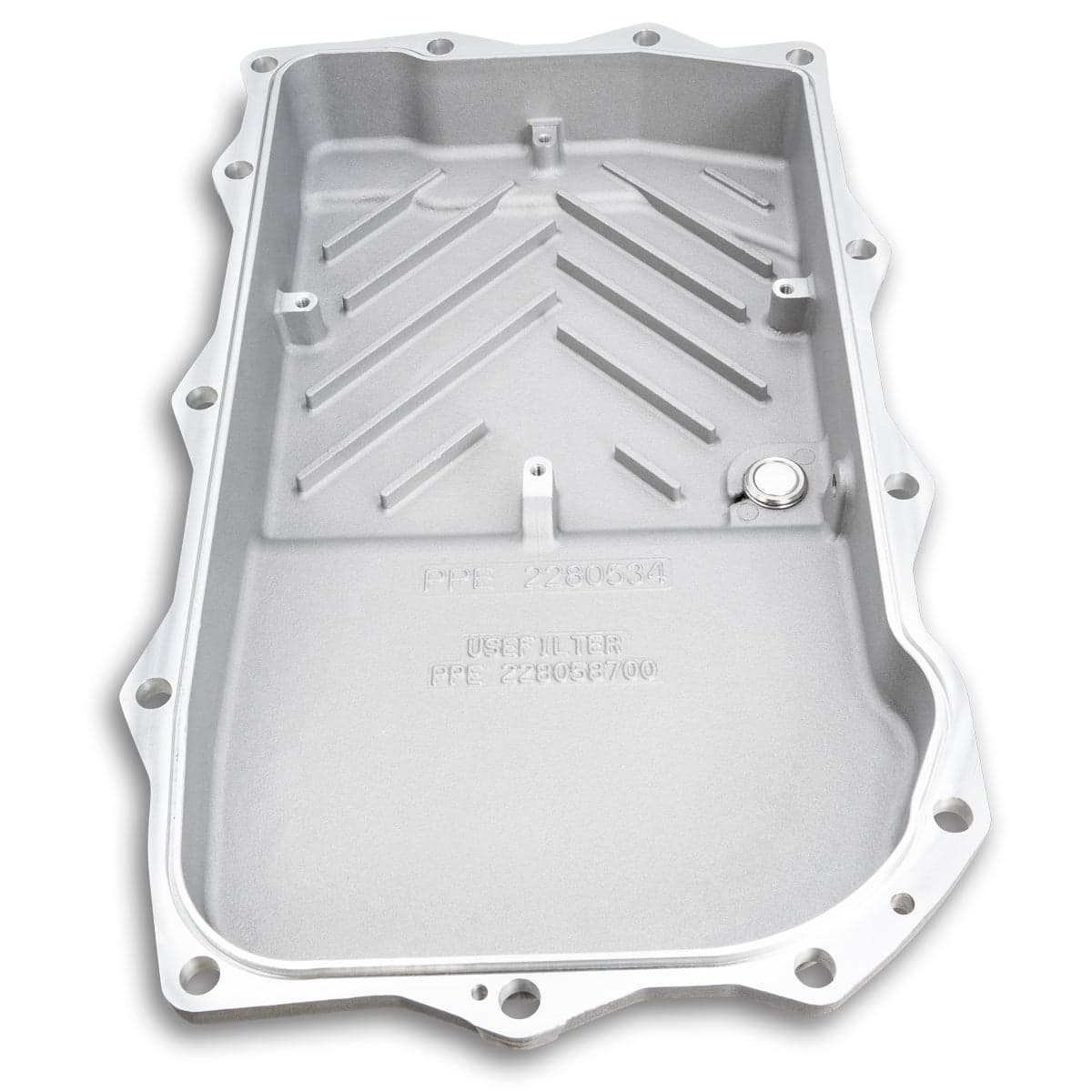 2010-2022 w/ ZF-8 Speed Heavy-Duty Cast Aluminum Transmission Pan Raw product image