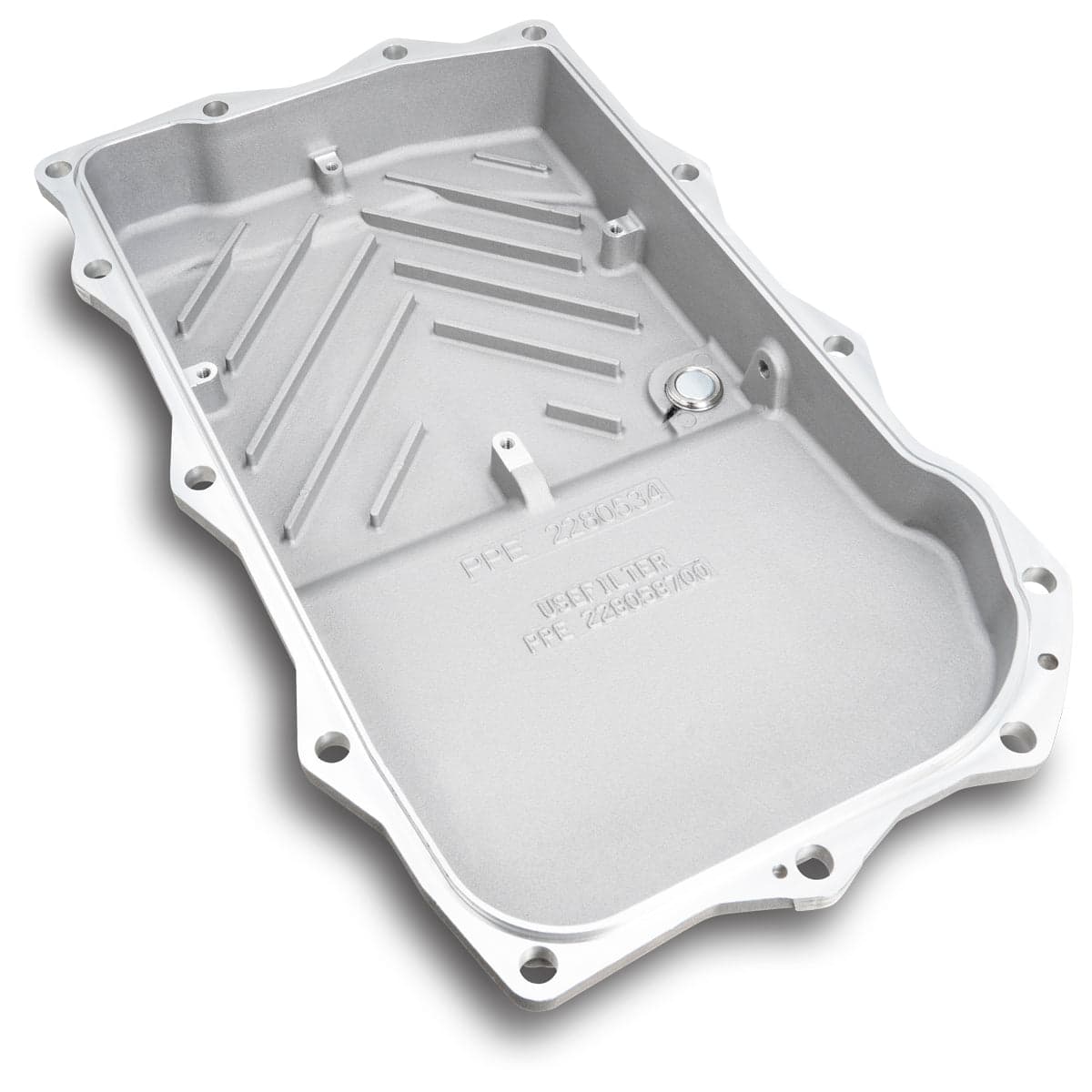 2010-2022 w/ ZF-8 Speed Heavy-Duty Cast Aluminum Transmission Pan Raw product image