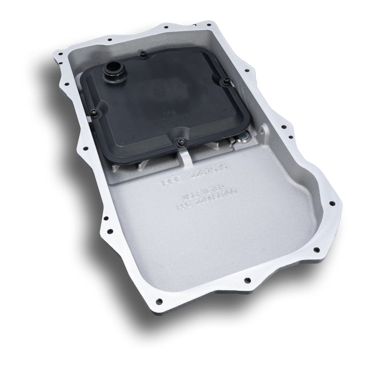 2018-2022 Jeep Wrangler JL/JT w/ 850RE Transmission Heavy-Duty Cast Aluminum Transmission Pan Brushed product image