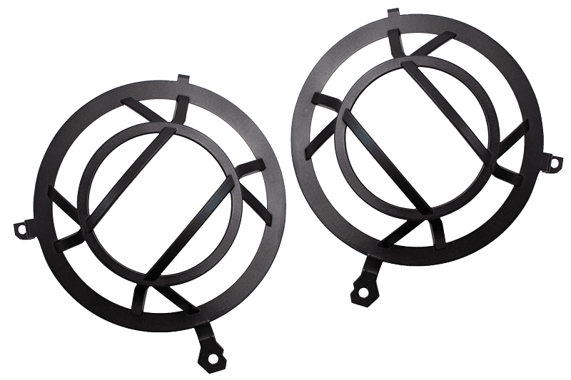 Jeep JL Headlight Guards For 18-Pres Wrangler JL Aluminum Fishbone Offroad product image