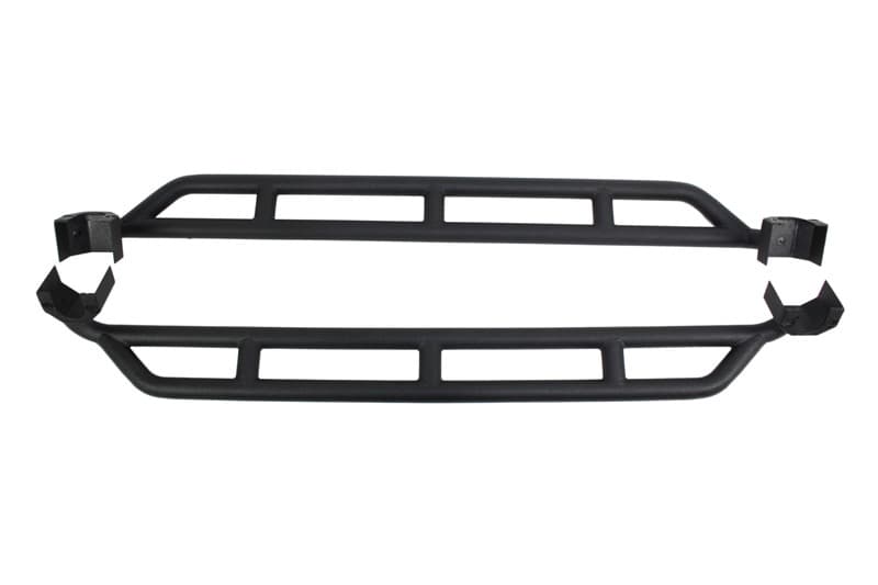 Jeep JK Rock Sliders 2 Door 07-18 Wrangler JK Unlimited Steel Black Textured Powdercoat Fishbone Offroad product image