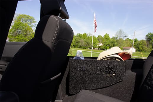 Black textured powder coat, 11-Gauge steel, Includes mounting hardware, 2-door, Sold as a pair product image