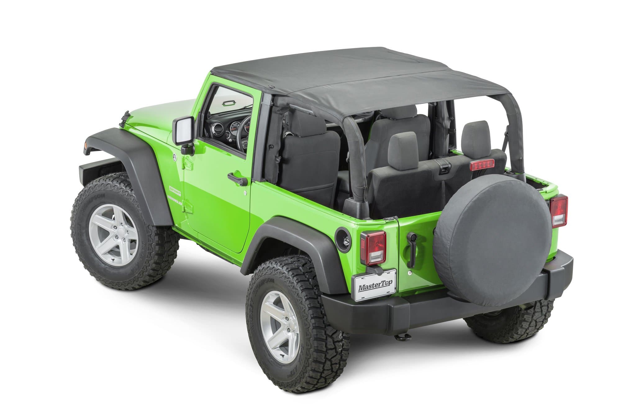 Jeep JK Bimini Top Plus For 07-18 Wrangler JK 2 Door Black Diamond MasterTop product image