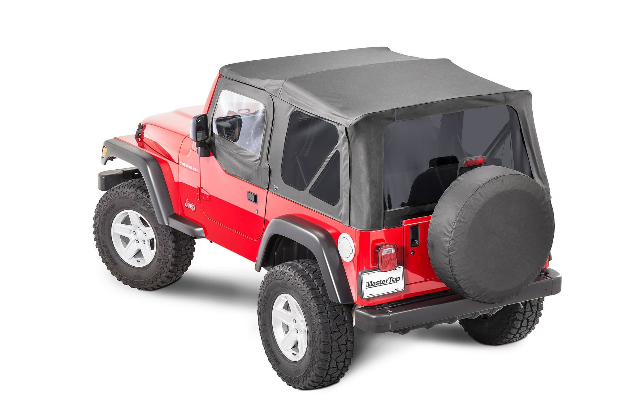 Jeep TJ Replacement Top With Doorskins Tinted Glass For 97-06 Jeep Wrangler TJ Black Diamond MasterTop product image