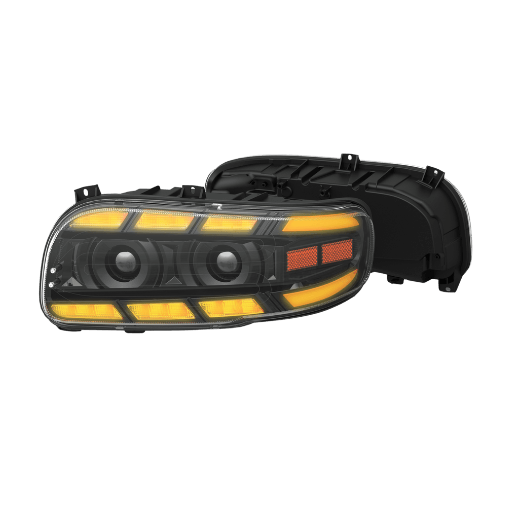 Arctic Denali Peterbilt 389, 388, 367, 567 and 589 LED Headlamp Black Passenger Vivid Lumen