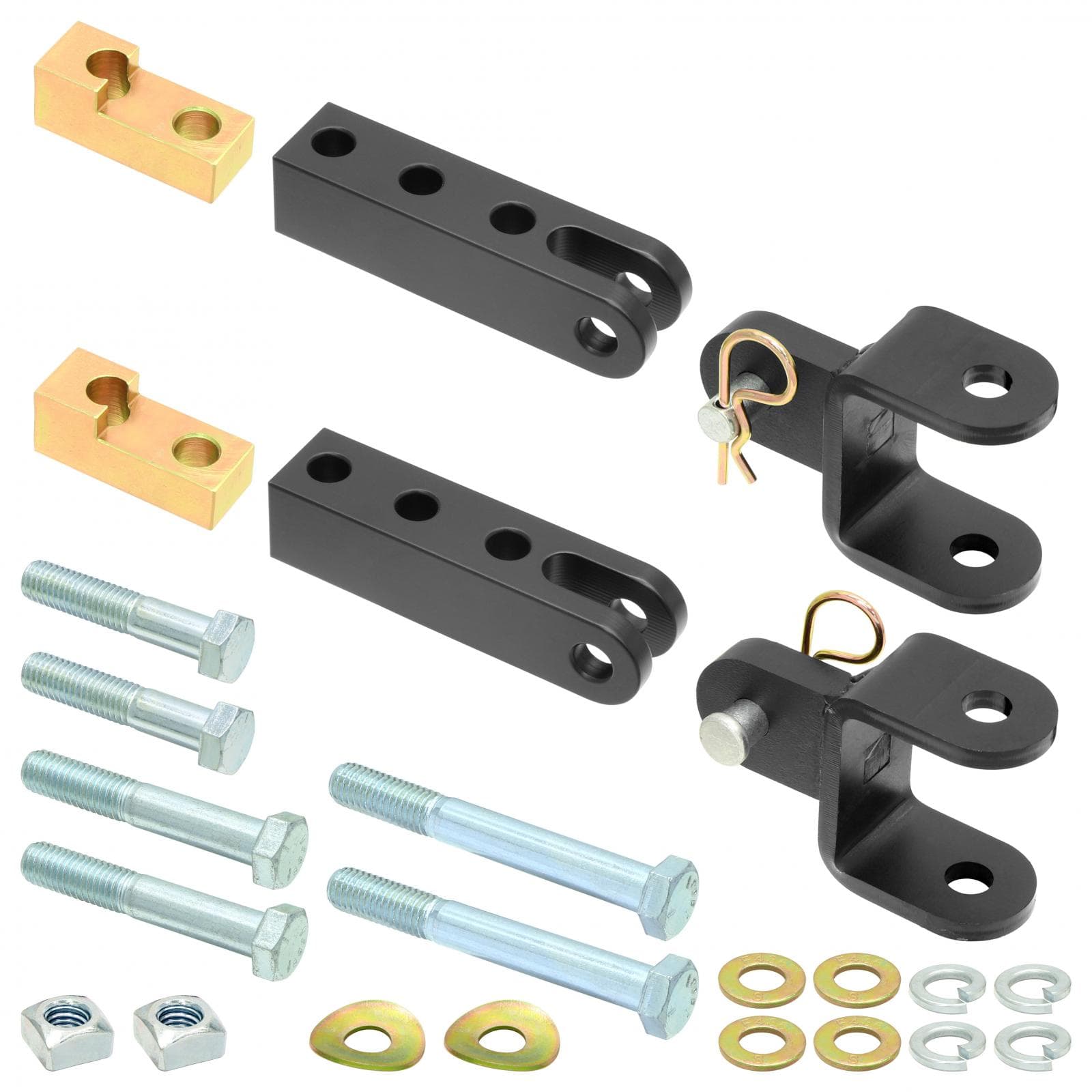 Tow Bar Mounting Kit 97-06 Wrangler TJ/LJ Front Bolt-On Includes Mounting Hardware Works w/Stock/And Most Aftermarket Bumpers For Use w/ CE-9033F RockJock 4x4 product image