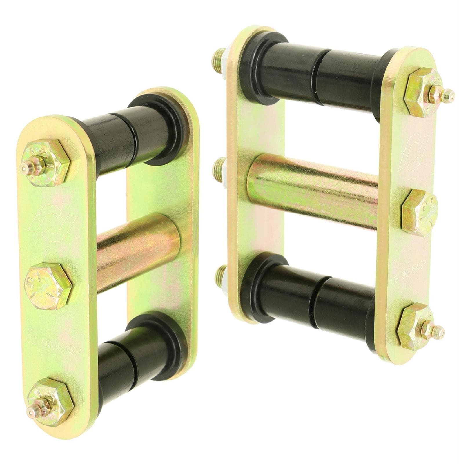 aFe Power HD Leaf Spring Shackles 76-86 Jeep CJ Rear Includes Urethane Bushings HD Greasable Bolts Pair RockJock 4x4