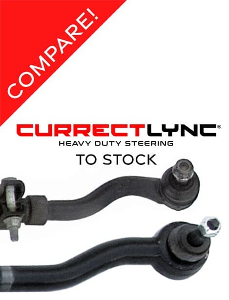 Currectlync Modular Extreme Duty Steering System 07-18 Wrangler JK Bolt-On 1 5/8 Inch Diameter Tie Rod/Drag Link HD Steering Stabilizer Shock Mounting Kit RockJock 4x4 product image
