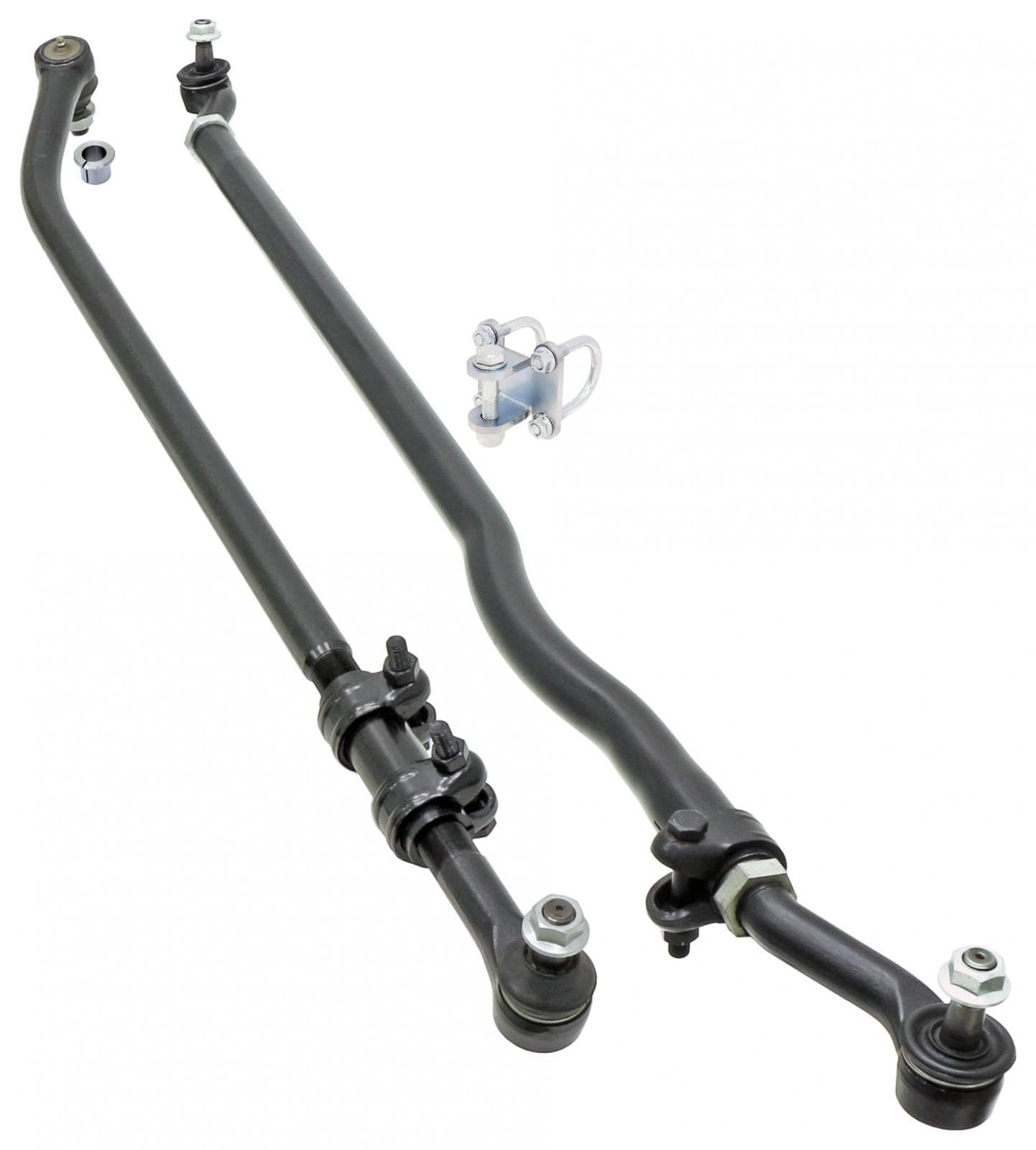 aFe Power Currectlync Steering System 07-18 Wrangler JK w/Flipped Drag Link 1 1/2 Inch Diameter Tube Tie Rod/Forged Drag Link/Forged Tie Rod Ends Premium Jam Nuts And Adjuster RockJock 4x4