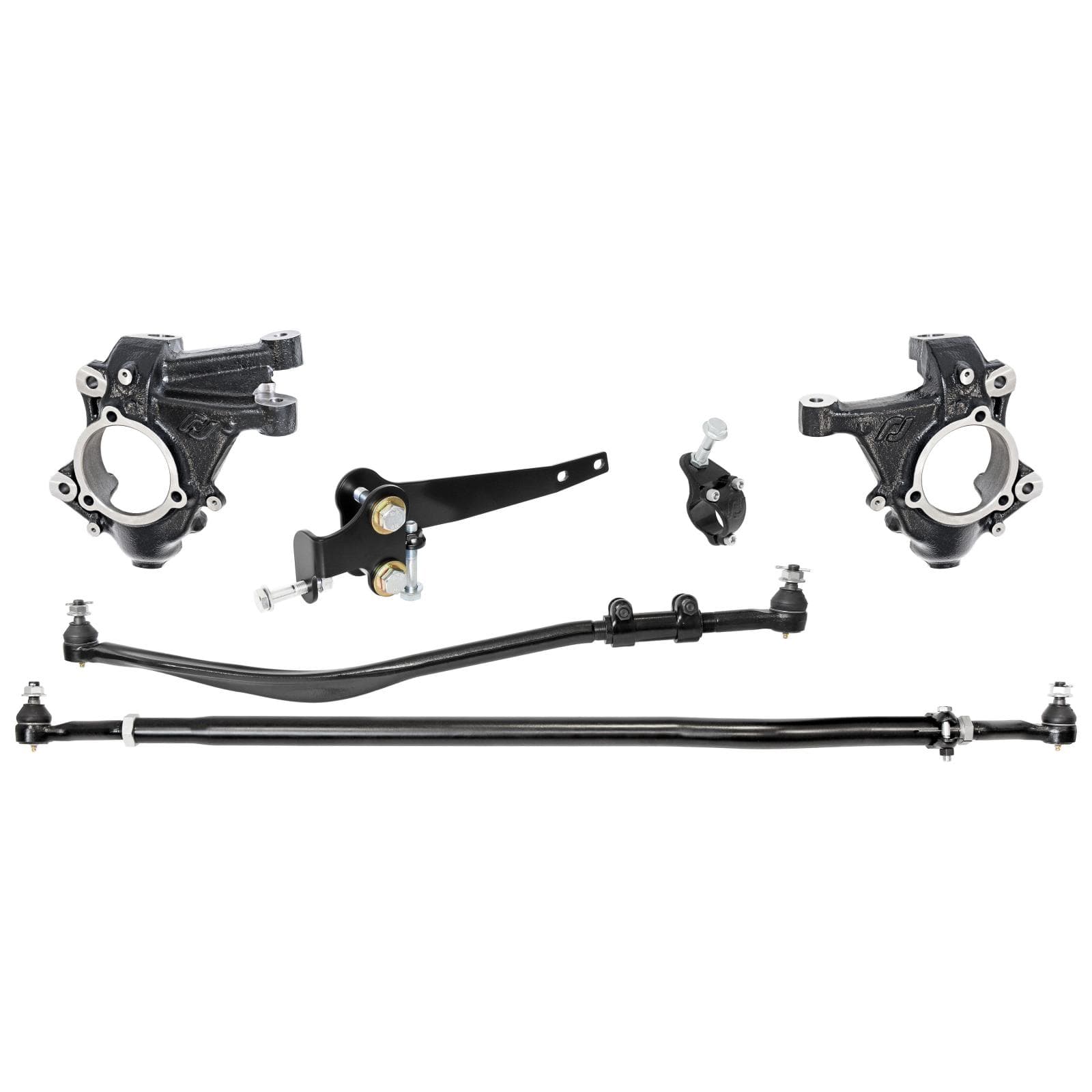 Currectlync JL/JT High Steer Kit for Stabilizer Shock Incl Knuckles Drag Link Tie Rod Trac Bar Reloc/Shock Mount Axle Shock Tie Rod Clamp product image