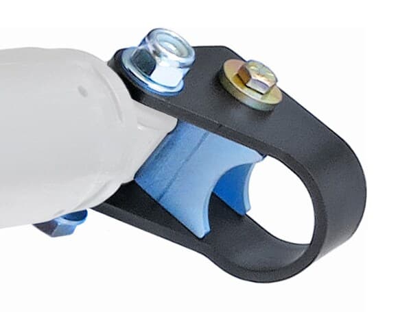 Currectlync® Steering Stabilizer Relocation Bracket; Tie Rod Clamp; Fits 40-42mm Tie Rods; product image