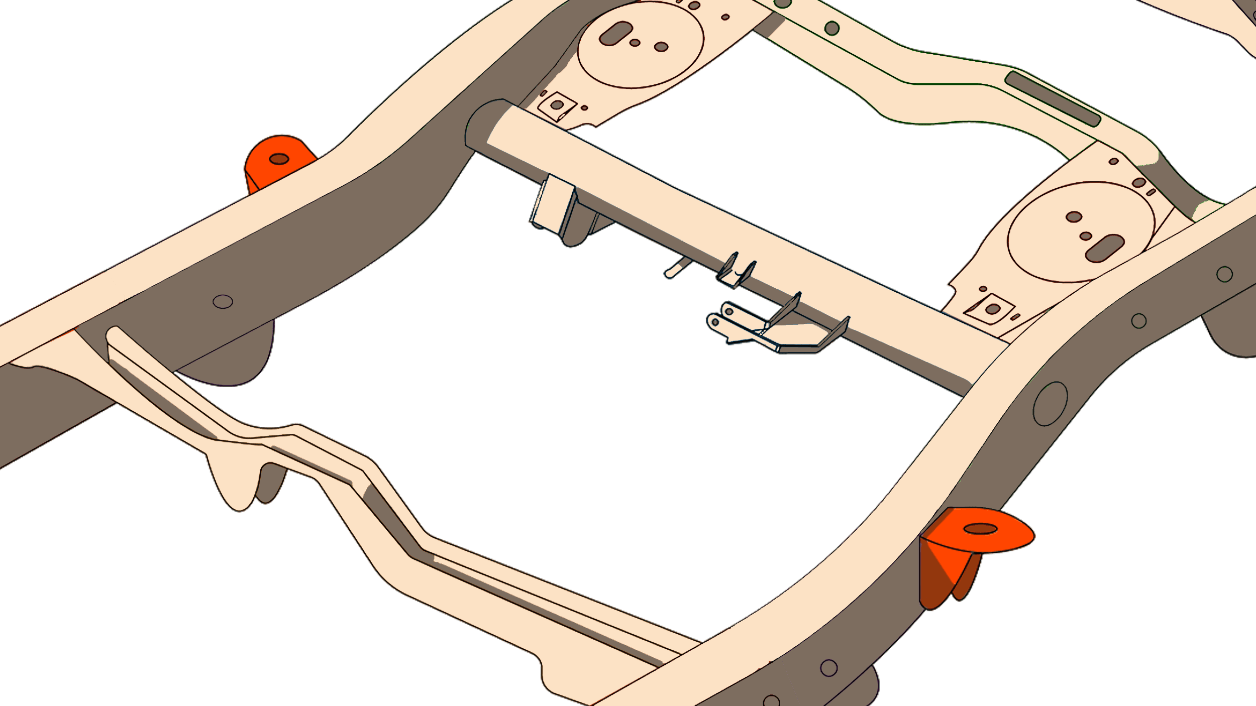 2003-2009 TOYOTA 4RUNNER V6 AND V8 2007-2014 TOYOTA FJ CRUISER MIDDLE BODY MOUNT product image