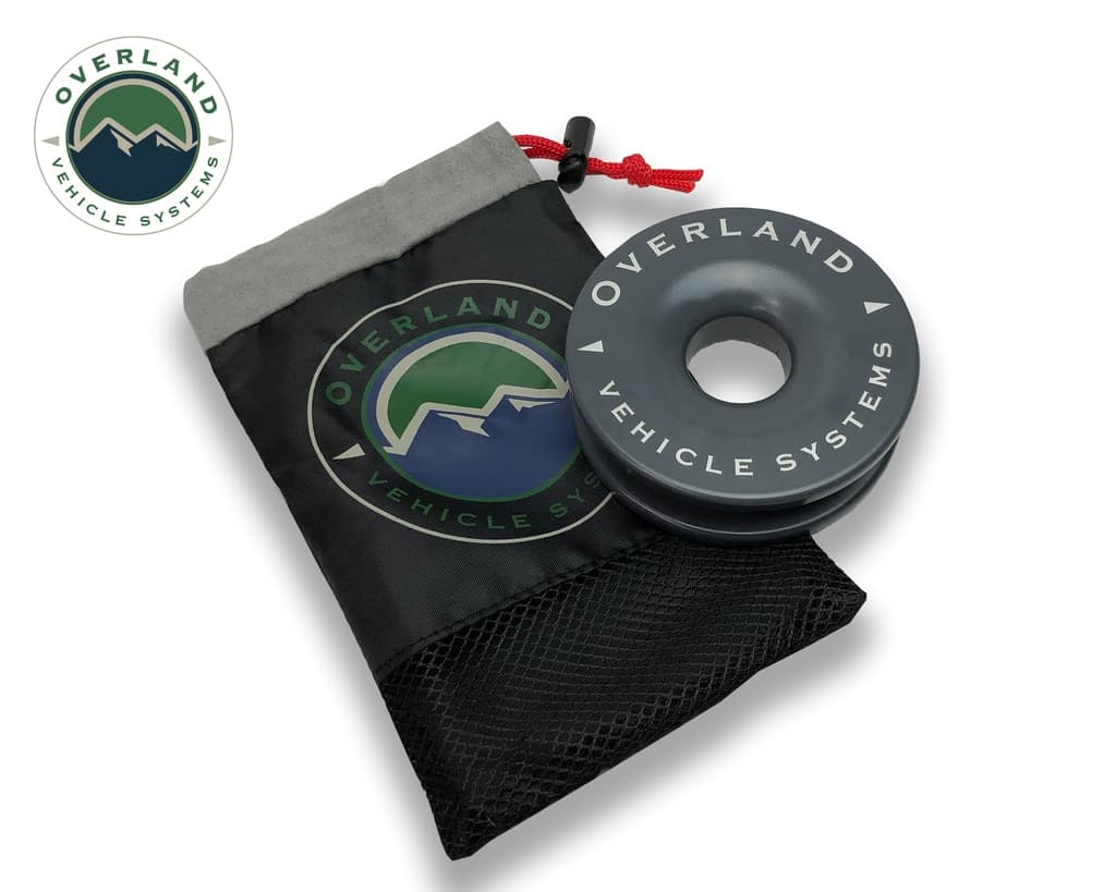 Recovery Snatch Ring 4.00 41,000 lb. Gray With Storage Bag Overland Vehicle Systems product image