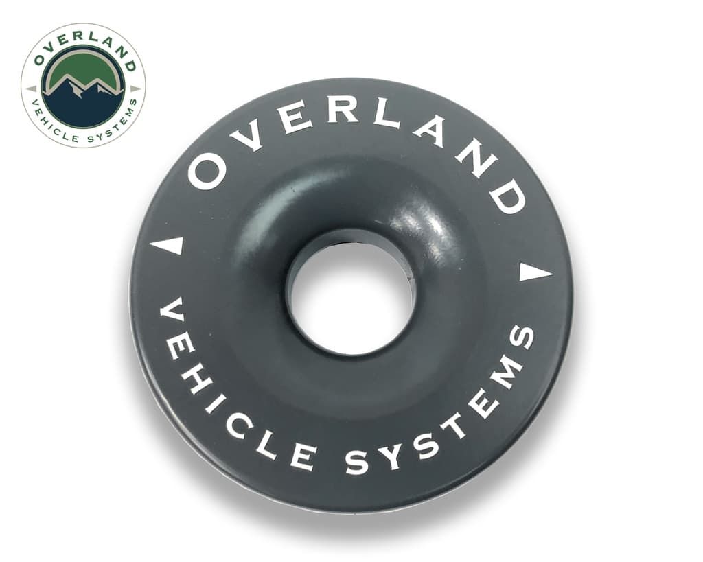 Overland Vehicle Systems Recovery Snatch Ring 4.00 41,000 lb. Gray With Storage Bag Overland Vehicle Systems