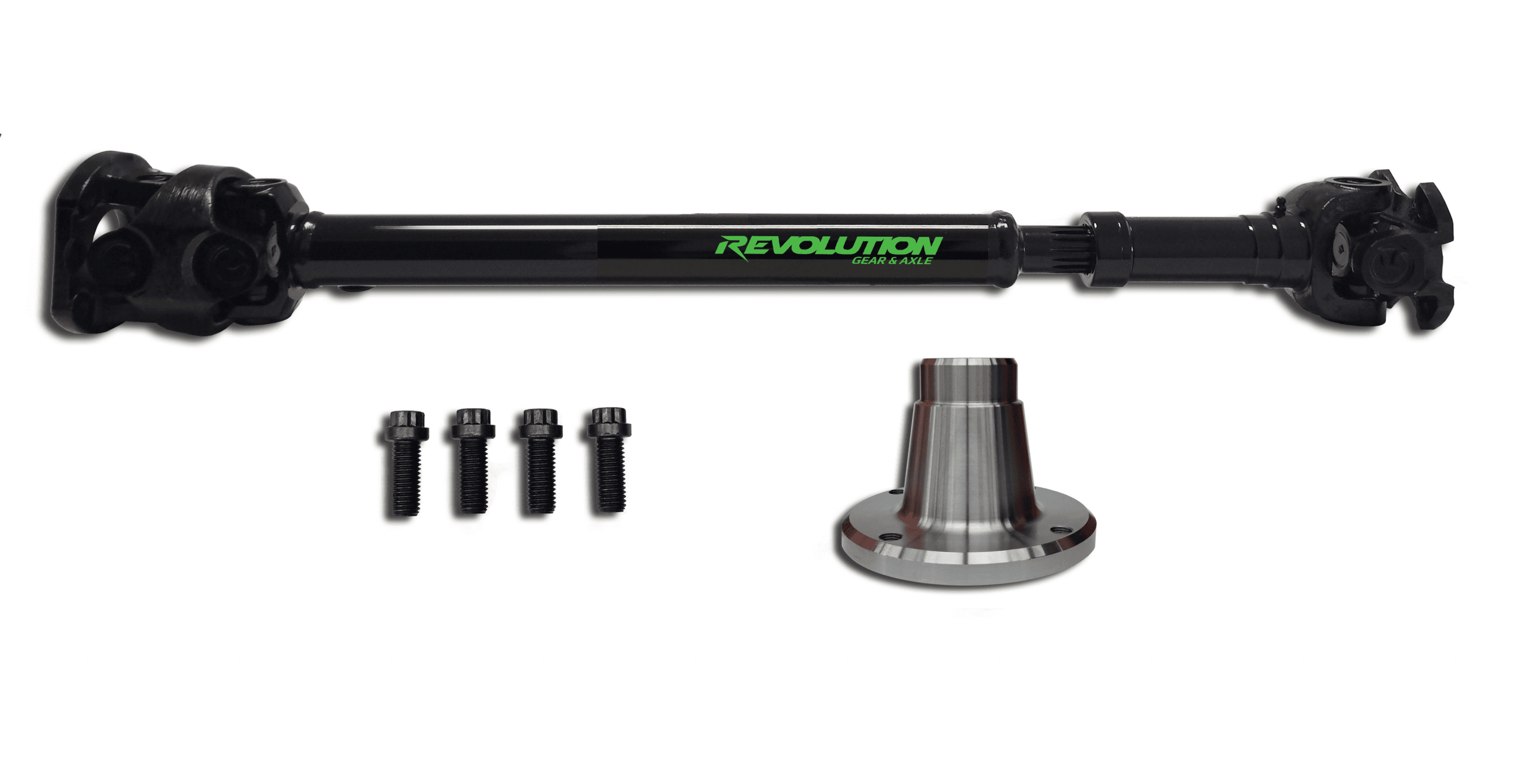Revolution Gear & Axle Jeep Wrangler JK Front 1350 CV Driveshaft 2 or 4 Door Flange Style Revolution Gear