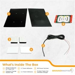 Universal Fit Qi Certified Wireless Charging Kit; 15w Triple Coil Fast Charger; Smart Charging Technology Tapers Off As Phone Charges; Integrates Seamlessly For Phone Placement;