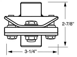 Borgeson - OEM Style Rag Joint - P/N: 055043 - OEM Rag joint style flexible steering coupler. Fits 18MM Double-D X 1 in.-48 Spline. product image