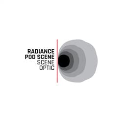 The Radiance+RGBW Pod Scene Light provide you the ability to toggle between eight available backlight options and provides up to 100 degrees of horizontal spread. Radiance+RGBW Pod Scene delivers a stylish approach to scene lighting. product image