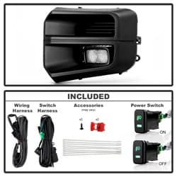 Spyder Auto Toyota Tacoma TRD Models 2016-2023 OEM LED Fog Lights W/Switch - Clear