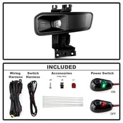 Spyder Auto Spyder Ford Super Duty F250 F350 F450 F550 2023-2025 OEM Style LED Fog Lights w/Switch - 9054105