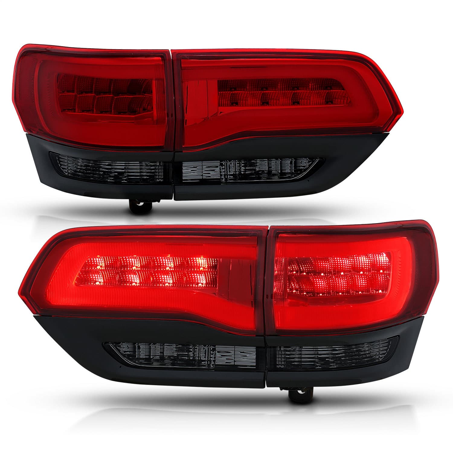 1416 GRAND CHEROKEE LED TAILLIGHTS RED/SMOKE DRIVER/PASSENGER product image