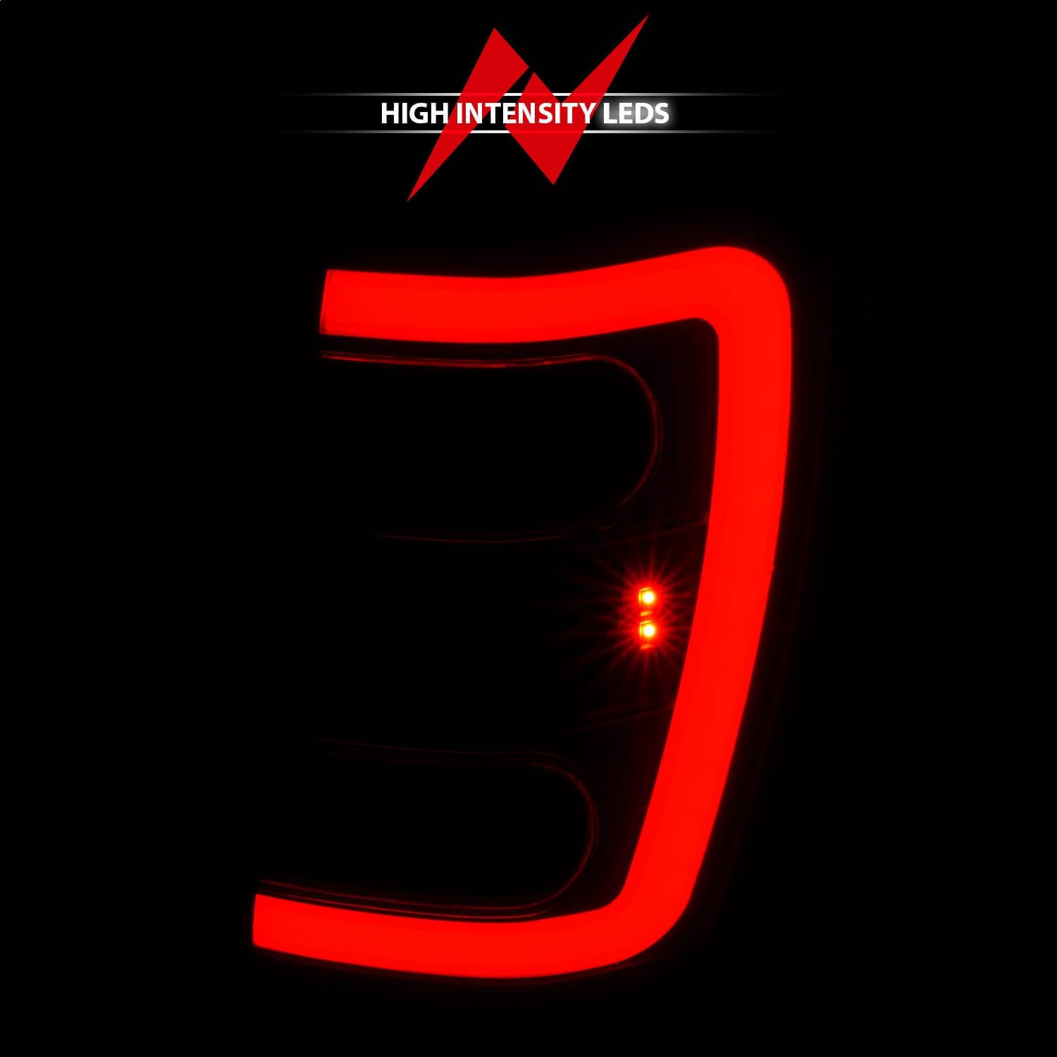 LED TAIL LIGHTS W LIGHT BAR BLACK HOUSING SMOKE LENS JEEP GRAND CHEROKEE 1999-2004 product image