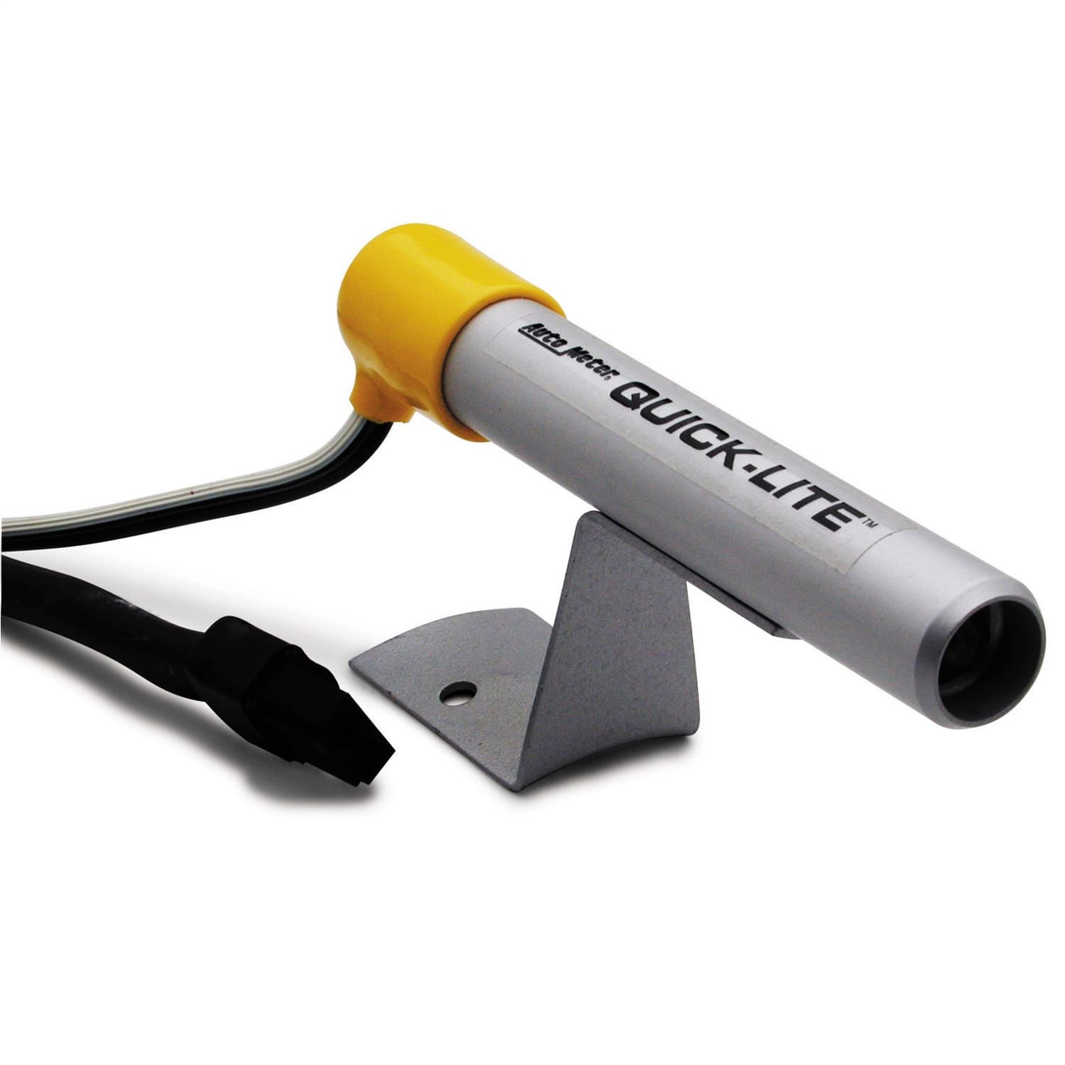 AutoMeter 5331 SHIFT LIGHT, AMBER LED, PEDESTAL, SILVER, QUICK-LITE product image