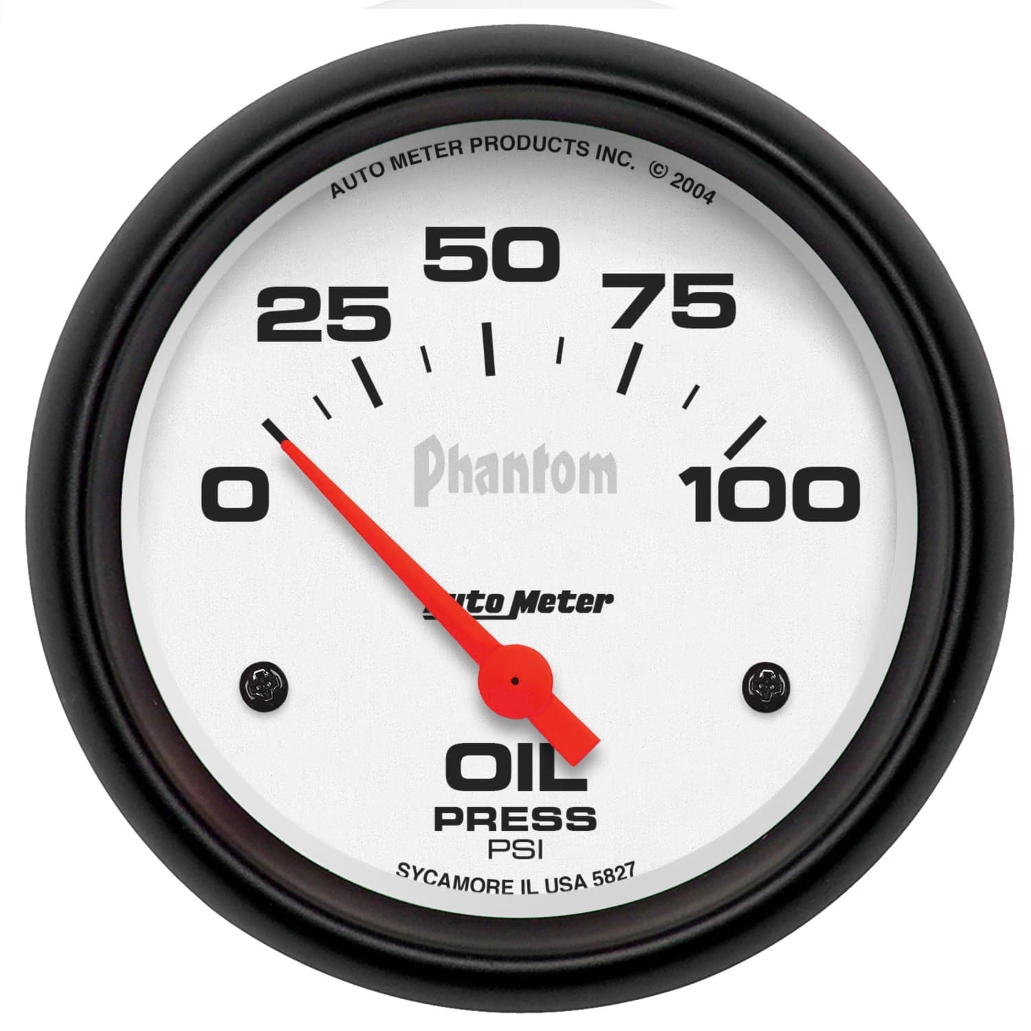 Gauge, Oil Pressure, 2 5/8", 100psi, Electric, Phantom product image