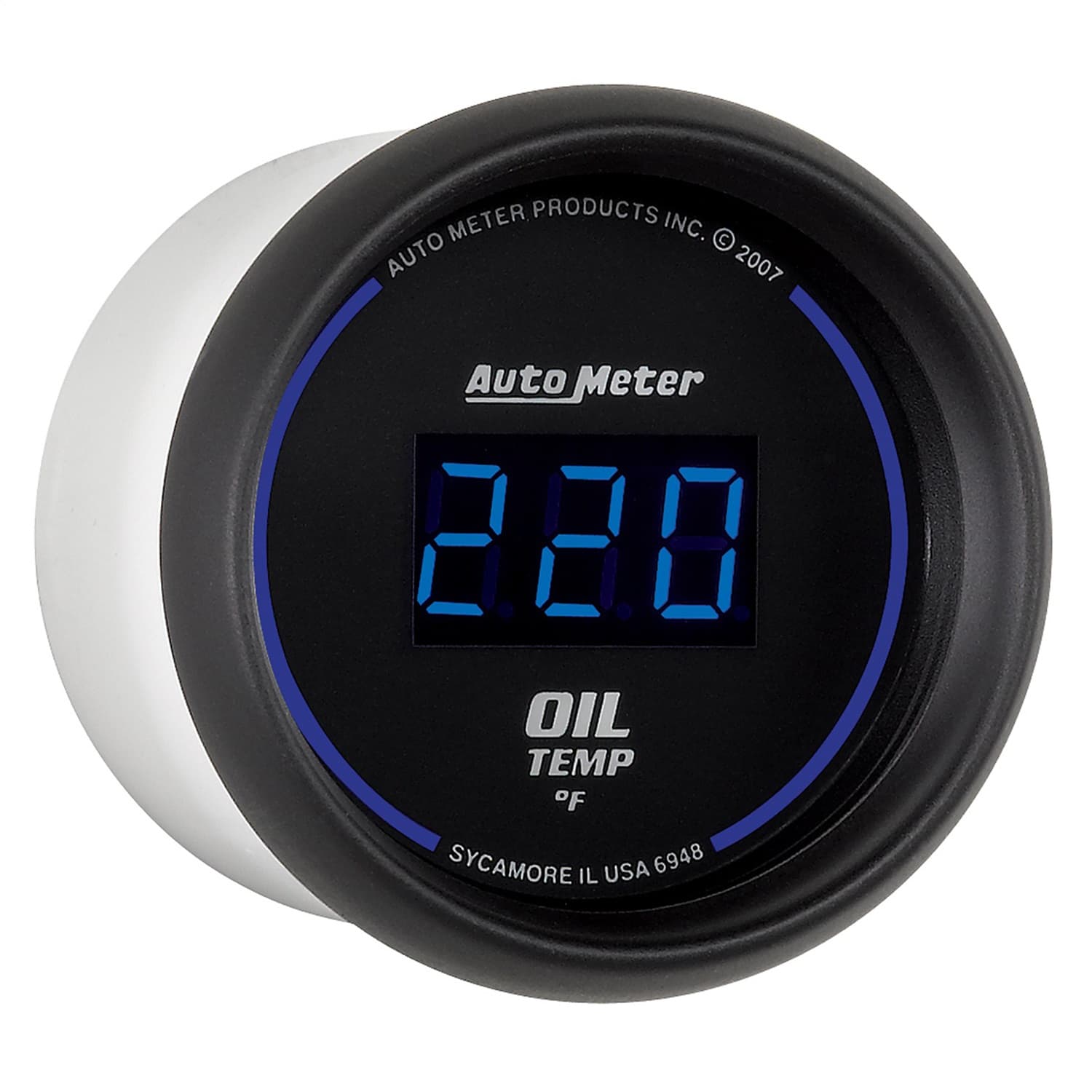 Gauge, Oil Temp, 2 1/16", 340?F, Digital, Black Dial w/ Blue LED product image