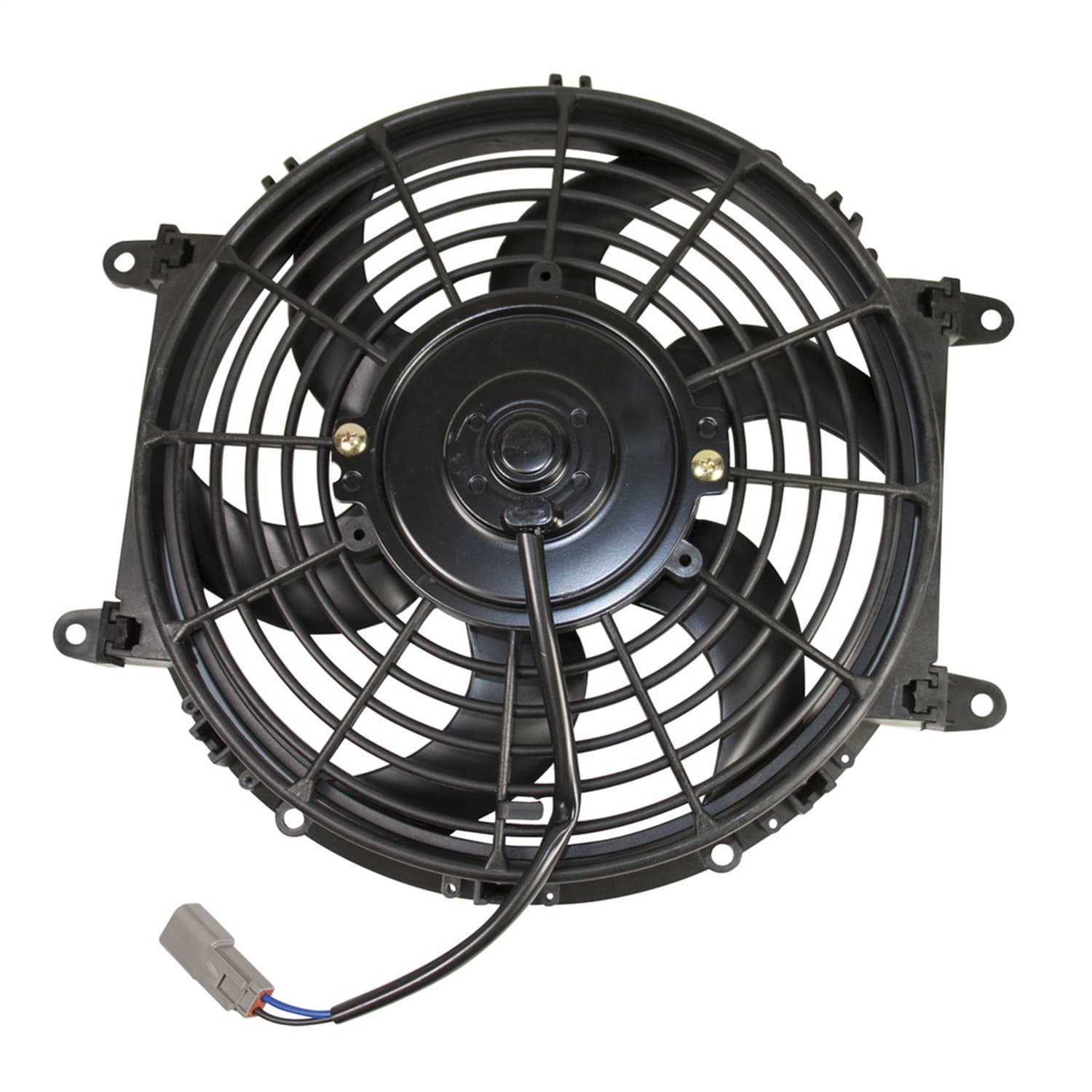 Universal Electric Cooling Fan Kit; 80 Watt; 10 in. Wide; 800 CFM; Incl. Radiator Fan/Mounting Adapters/Butt Connector/Wire Pigtail; product image