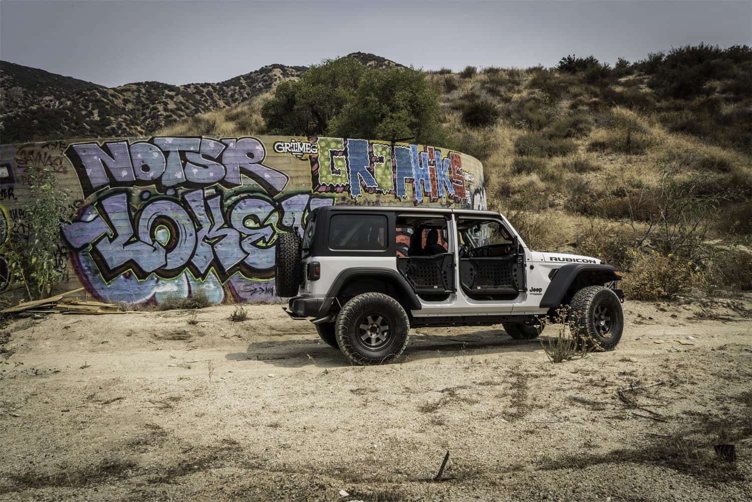 Trail Doors; Gen III; Pair; Front; Steel; Nylon Webbing Included; Textured Black Powder Coat; product image