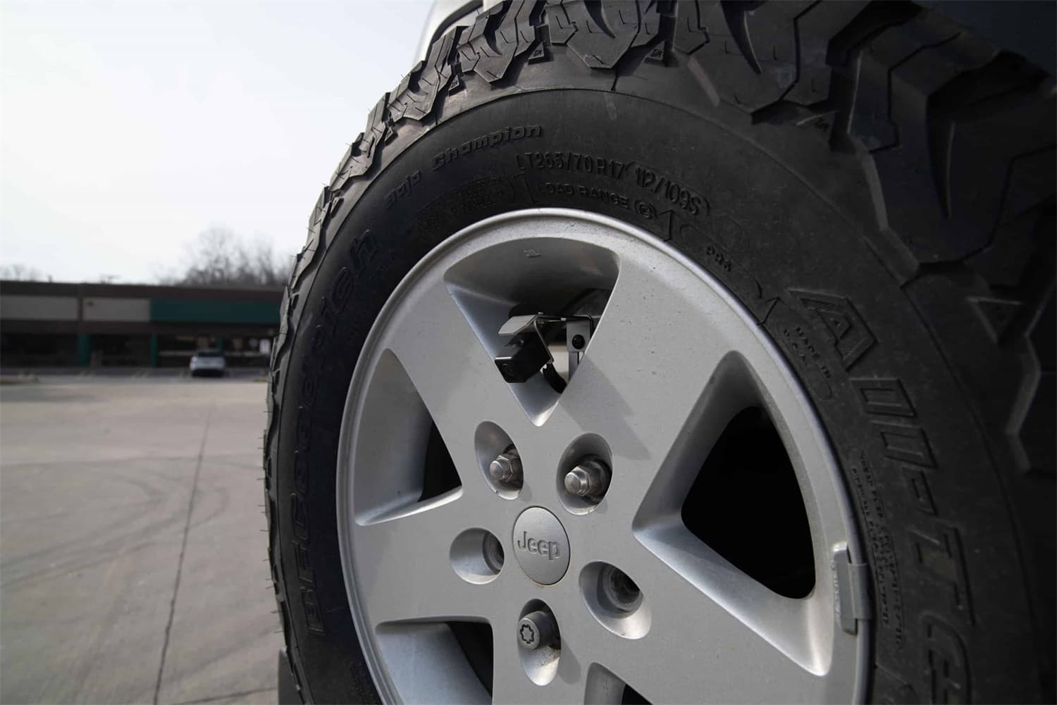 SummitViewâ„¢ For Jeep® Adjustable Rear Vision System; Includes Flash Module For 6.1 in. Factory Display; Exclusive Stainless Steel Rear Tire Mount; Non-Removable Parking Gridlines; product image