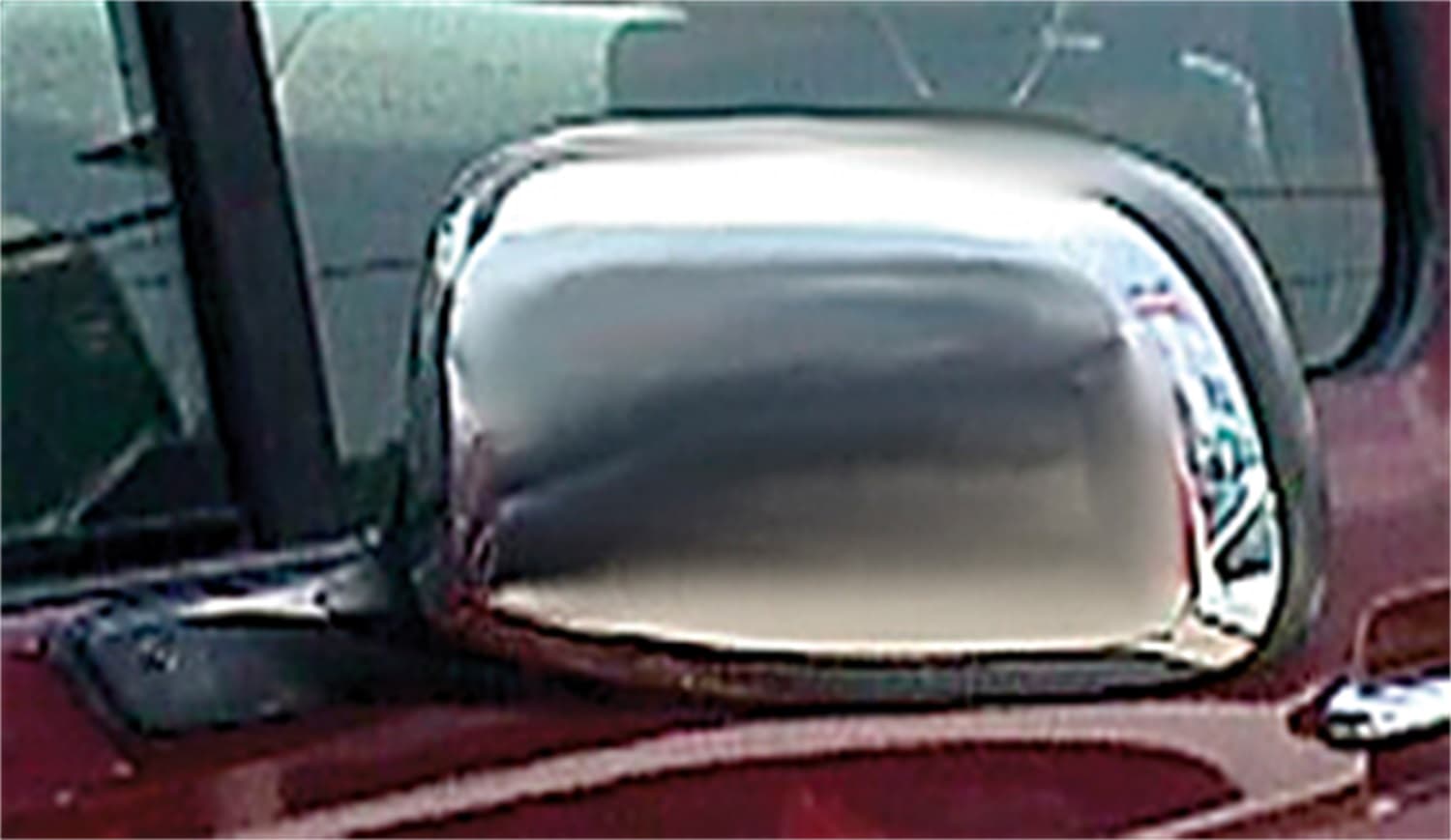 Custom Towing Mirror Set; Fits Fully Black Or Black w/Chrome-Cap; Pair; product image