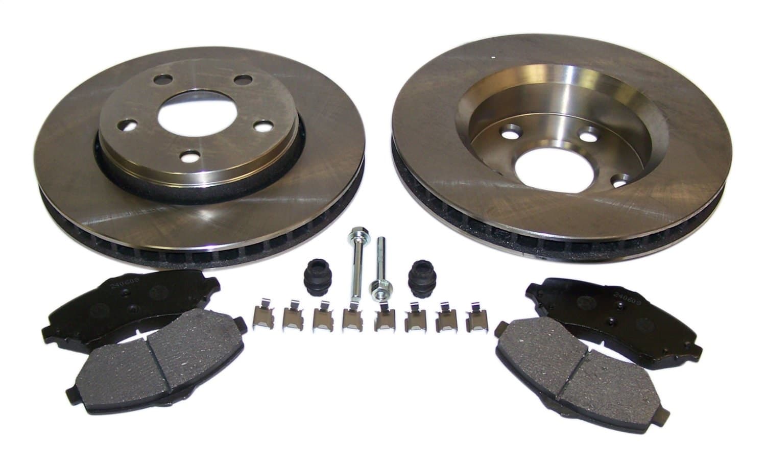 2007-2011 Wrangler JK w/ Model 30/184 Front Axle; Kit includes: 2 Brake Rotors 1 Pad Set and all necessary hardware; Front. product image