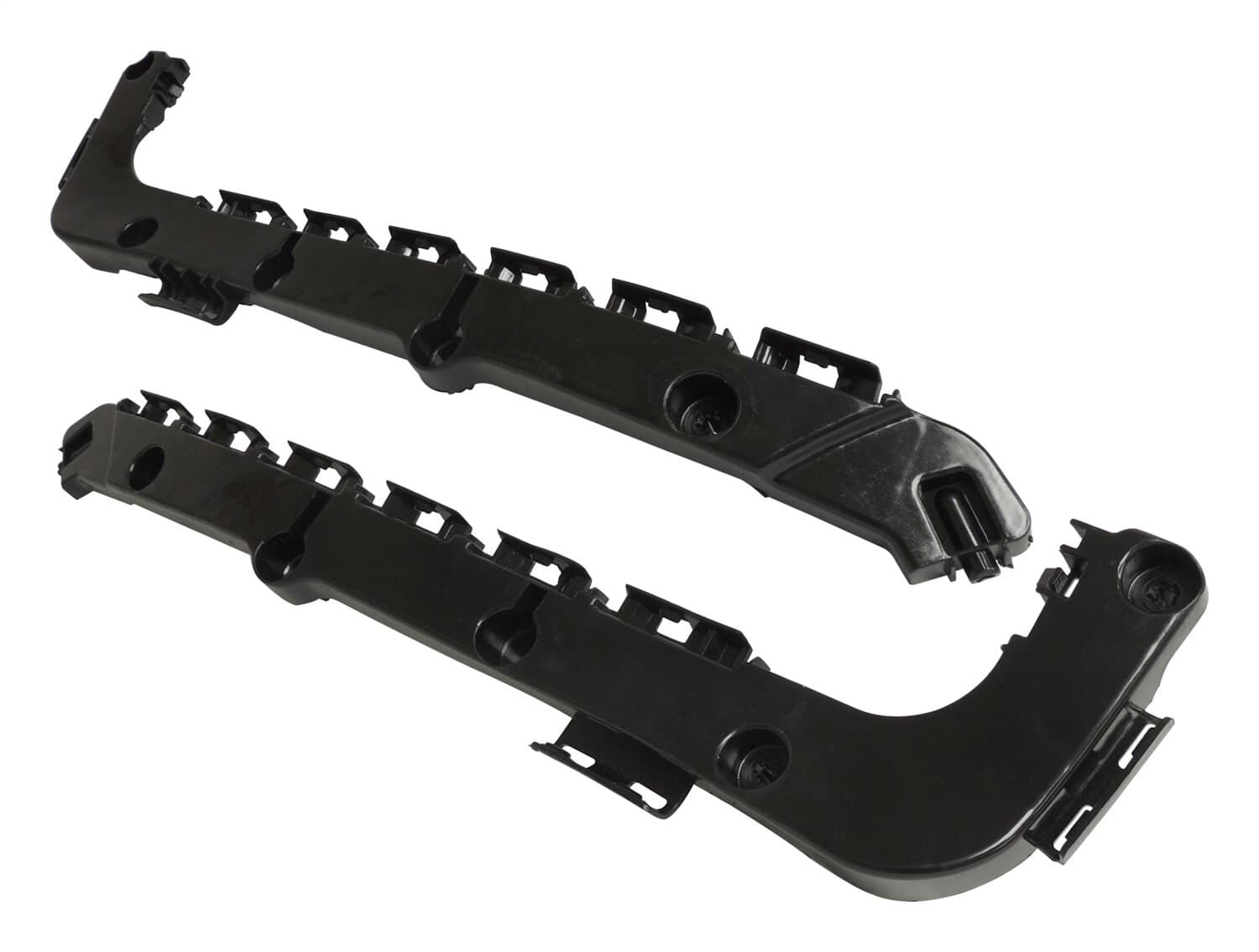 Rear Fascia Bracket Set for 2011-2022 Jeep WK Grand Cherokee; Black Plastic product image