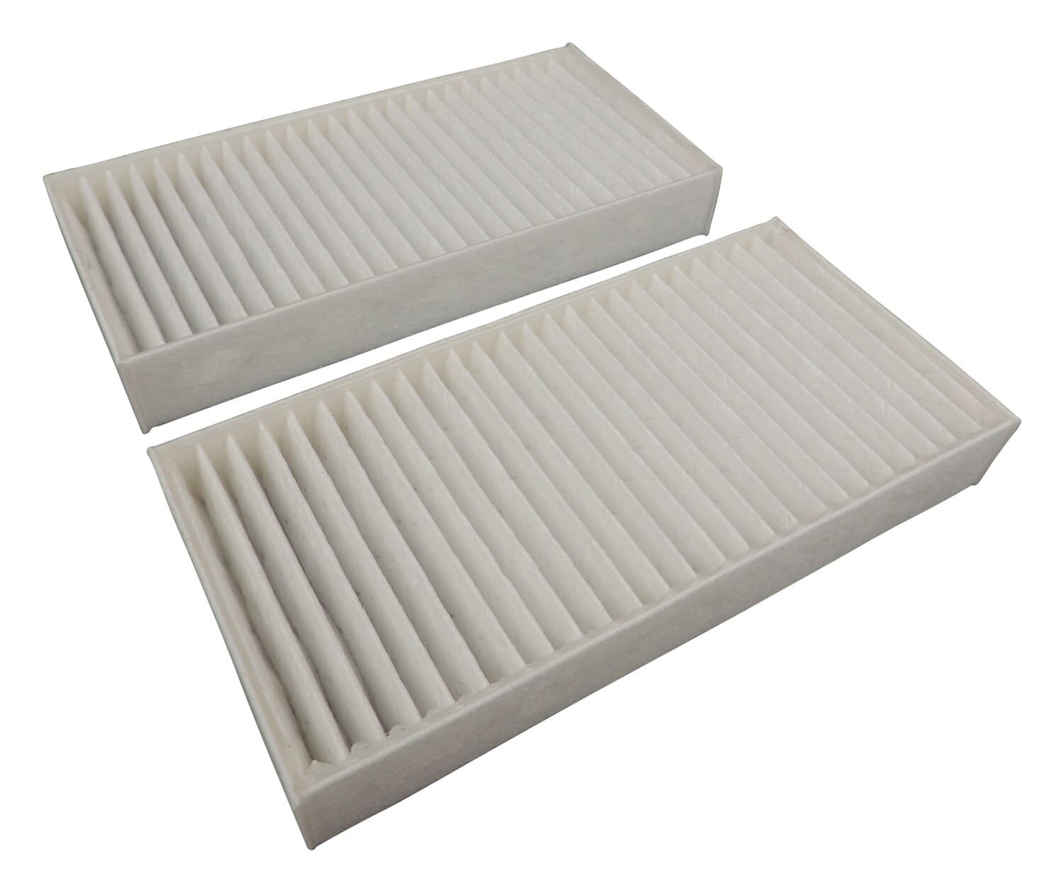 Cabin Air Filter Kit; Includes 2 Cabin Air Filters; Paper; White; product image