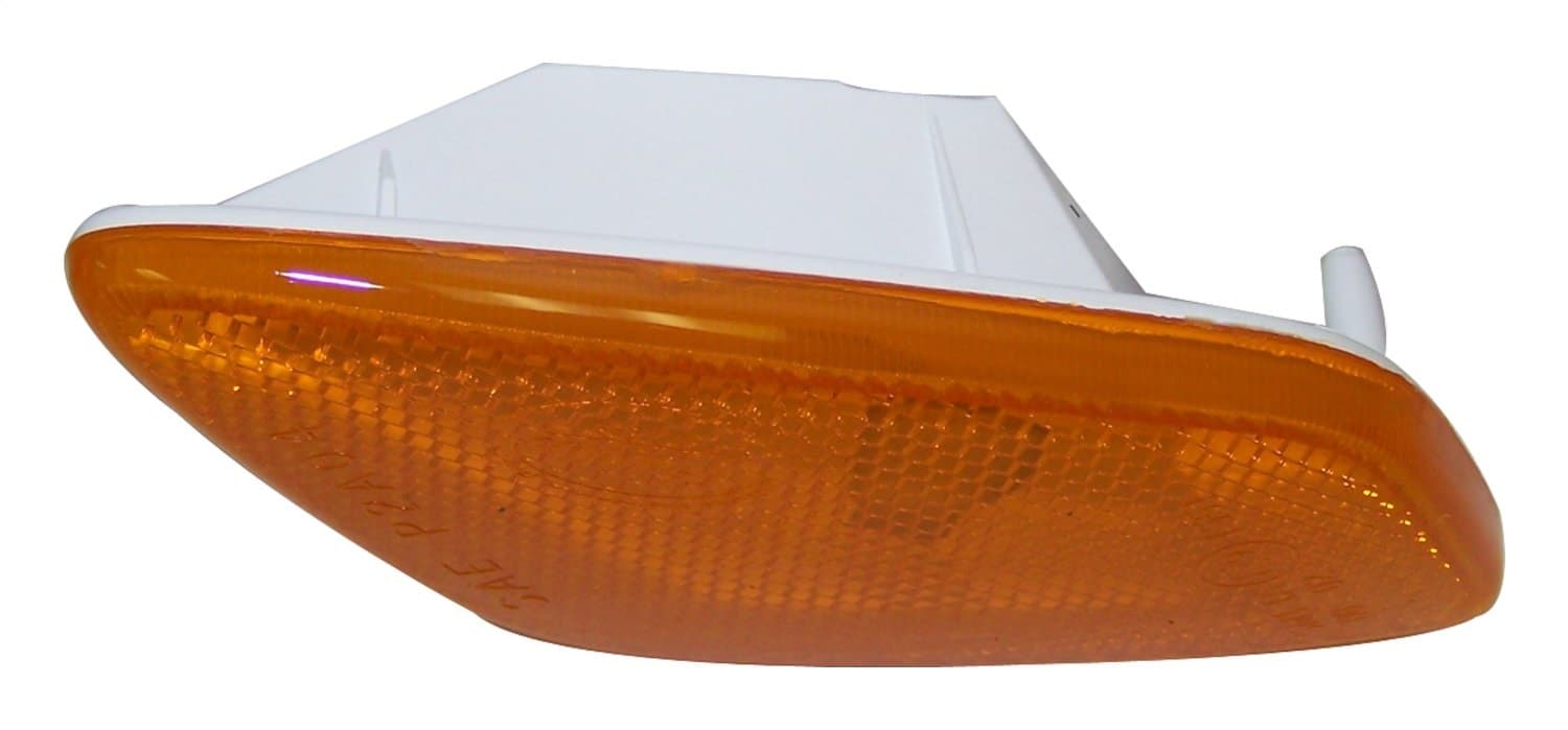 Crown Automotive Jeep Replacement 55155629AB Left Side Marker Lamp, Amber w/ Clear Bulb for 1997-2006 Jeep TJ Wrangler product image
