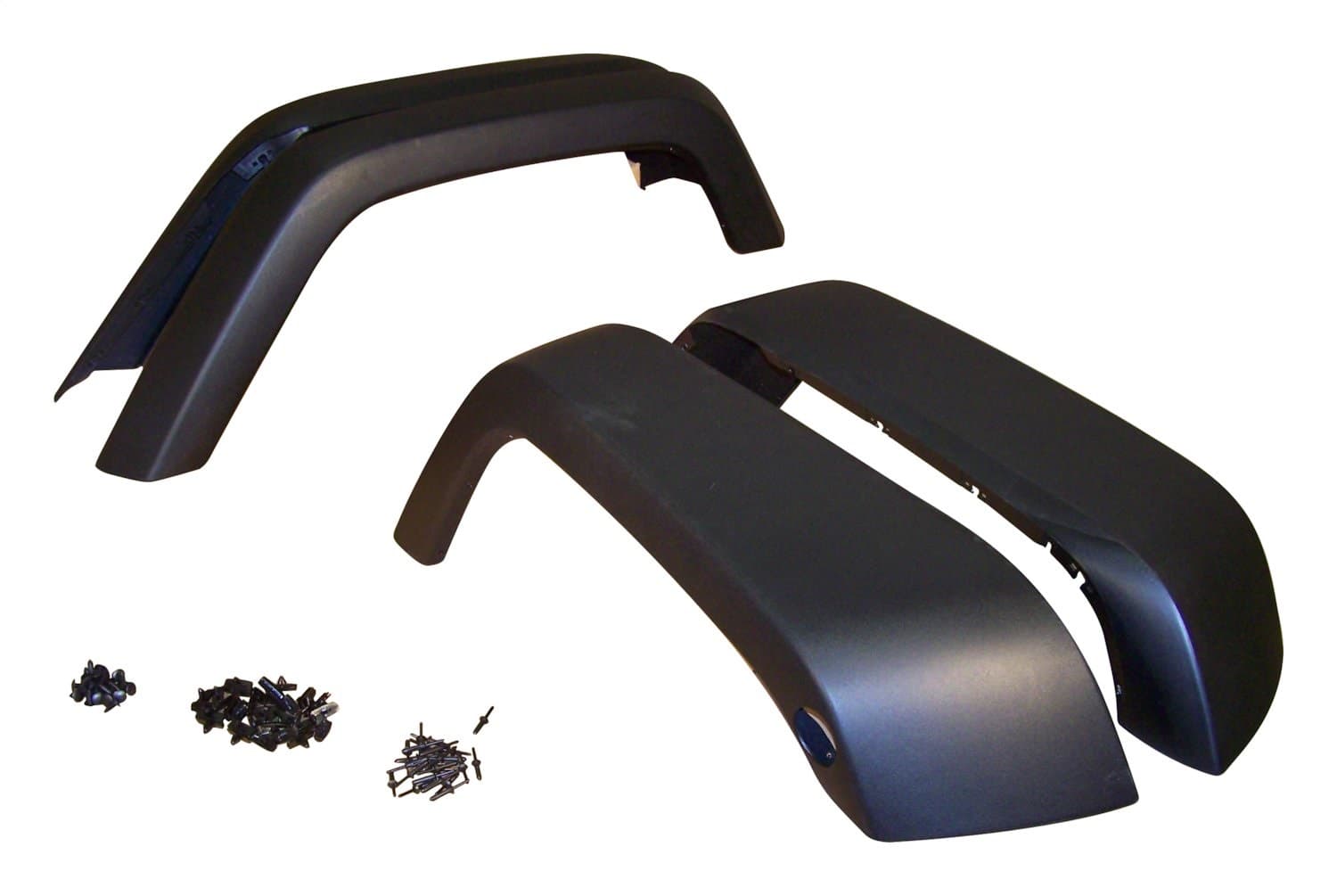 Fender Flare Kit; Incl. 4 Black Textured Flares/Retainers/Rivets; product image