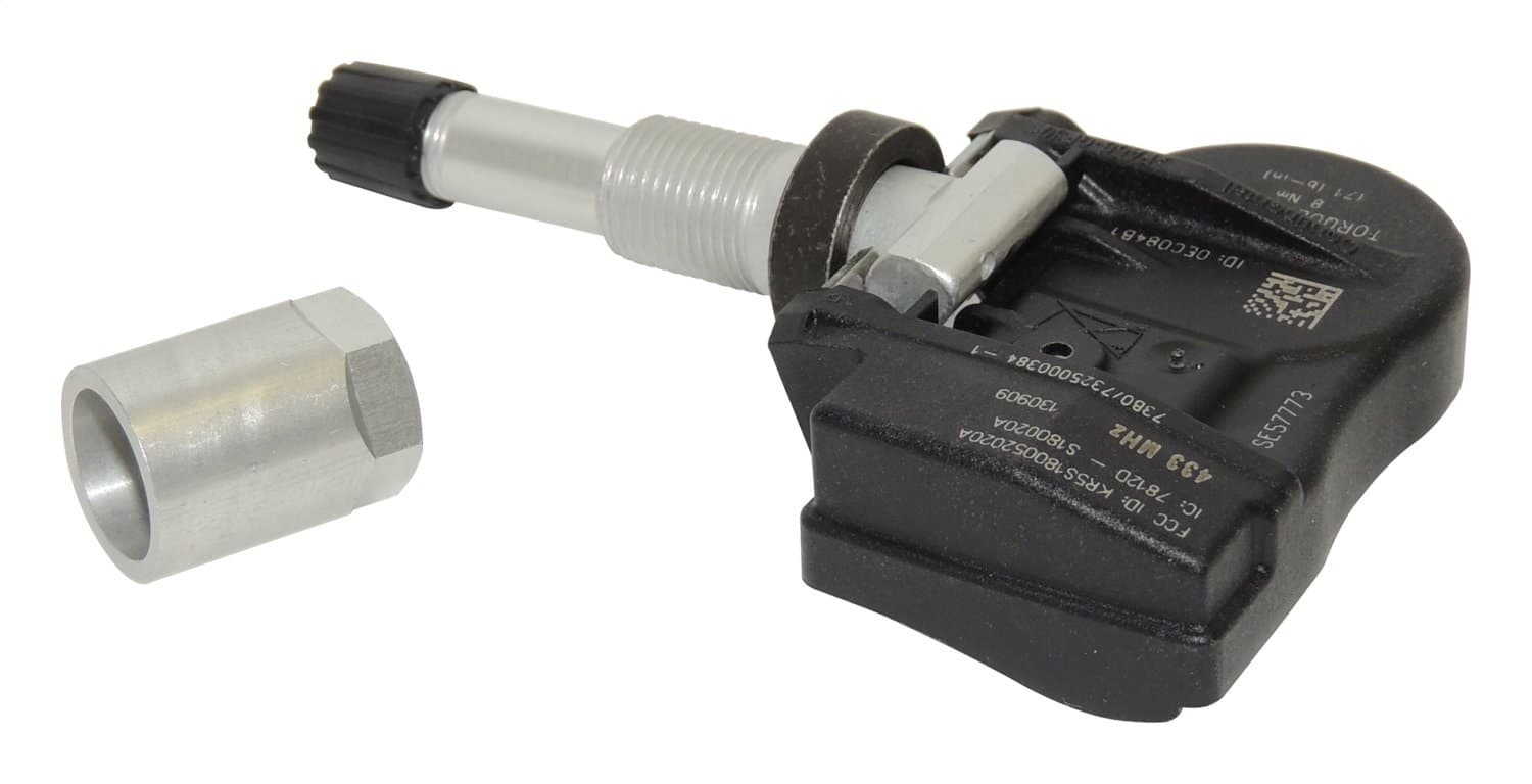 TPMS Sensor 2005-2007 WH (Europe) Grand Cherokee; 2006-2006 XH (Europe) Commander; 2006-2006 KJ Liberty (Export Only); 2007-2011 MK Compass, Patriot (Export Only); 2006-2006 LX Magnum, 300, Charger (Export Only); 2006-2008 LX Magnum, 300, Charger; 2 product image