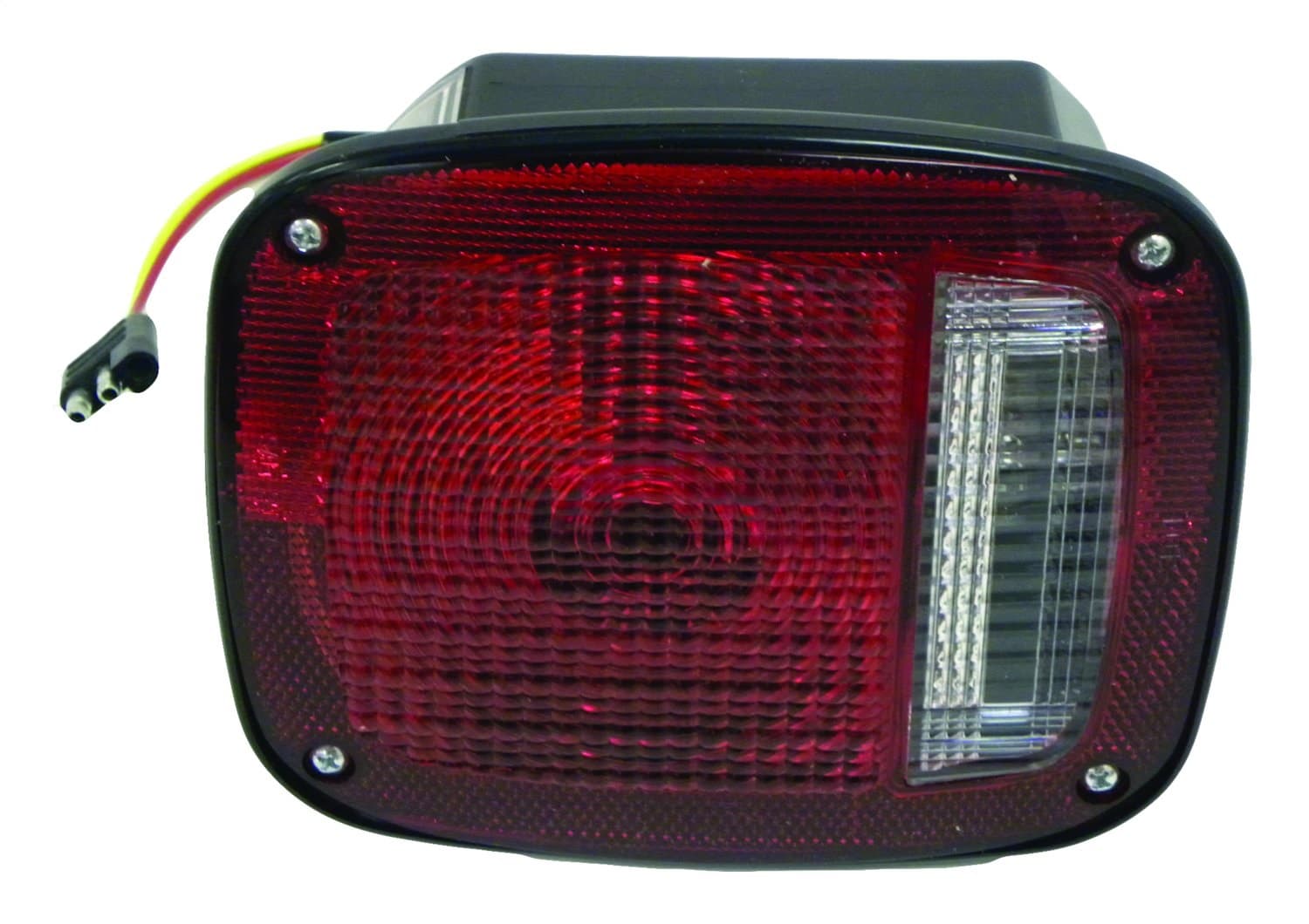 Crown Automotive Jeep Replacement J5457197 Left Tail Lamp w/ Black Body, w/ License Lamp Window for 1976-80 Jeep CJ-5, CJ-7 product image