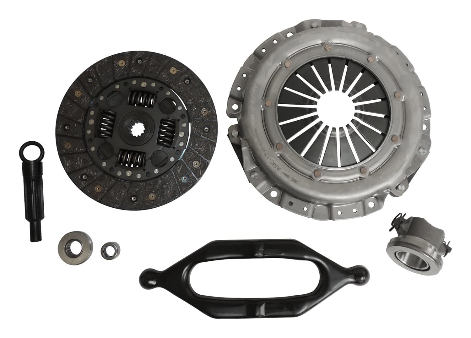 Clutch Kit Jeep 1997-2002 TJ Wrangler 1997-2000 XJ Cherokee w 2.5L Engine Includes Clutch Disc Pressure Plate Clutch Release Bearing Pilot Bearing Clutch Fork and Alignment Tool 9.125 Disc 14 Splines .968 Spline Diameter product image