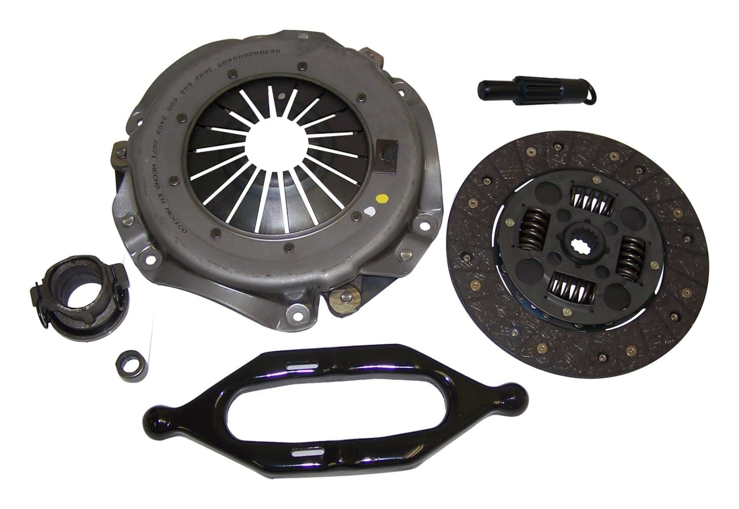 1994-1999 Cherokee XJ w/ 2.5L engine; Includes 1 - 4626213C Plate 1 - 53007584 Disc 1 - 53008342 Clutch Bearing 1 - 3250005 Pilot / Maindrive 1 - 53006388 Fork 1994-1995 Wrangler YJ w/ 2.5L engine; Includes 1 - 4626213C Plate 1 - 53007584 Disc 1 - product image